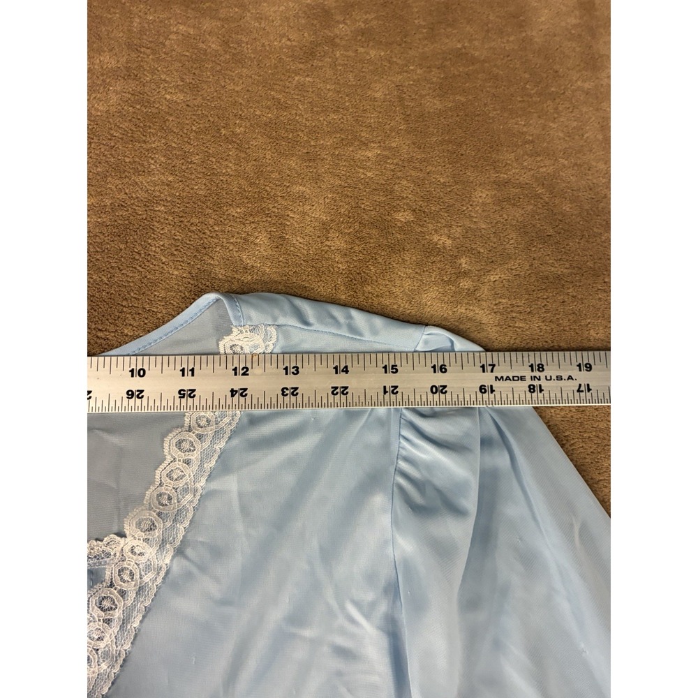 VTG Barbizon Women Nightgown Baby Blue 2X Dollette Coquette Grandmacore Ethereal - Picture 4 of 15